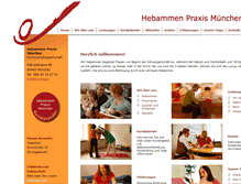 Tablet Screenshot of hebammenpraxismuenchen.de